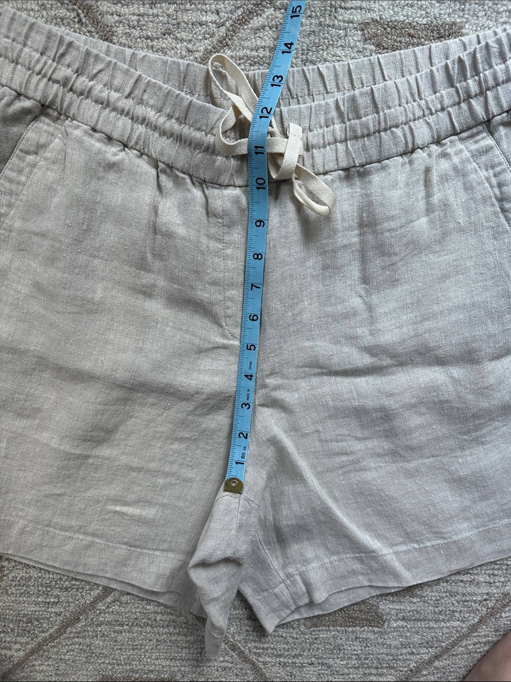 Talbots Drawstring Linen Shorts - Picture 5 of 6